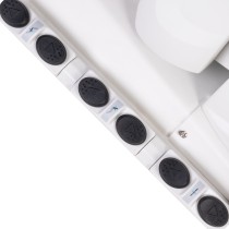 Fotel kosmetyczny do pedicure elektryczny Azzurro 708BS Exclusive Pro 3 silniki z podgrzewaniem biały