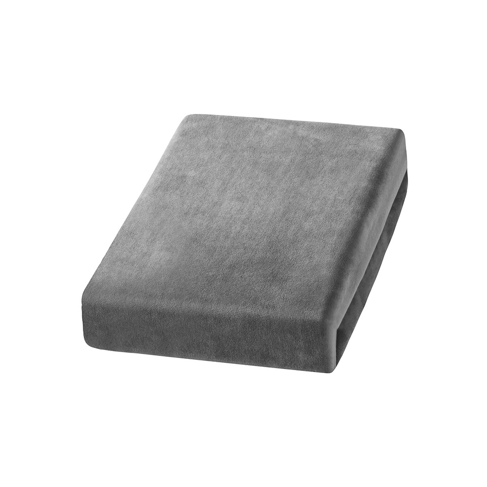 Prześcieradło welur szare