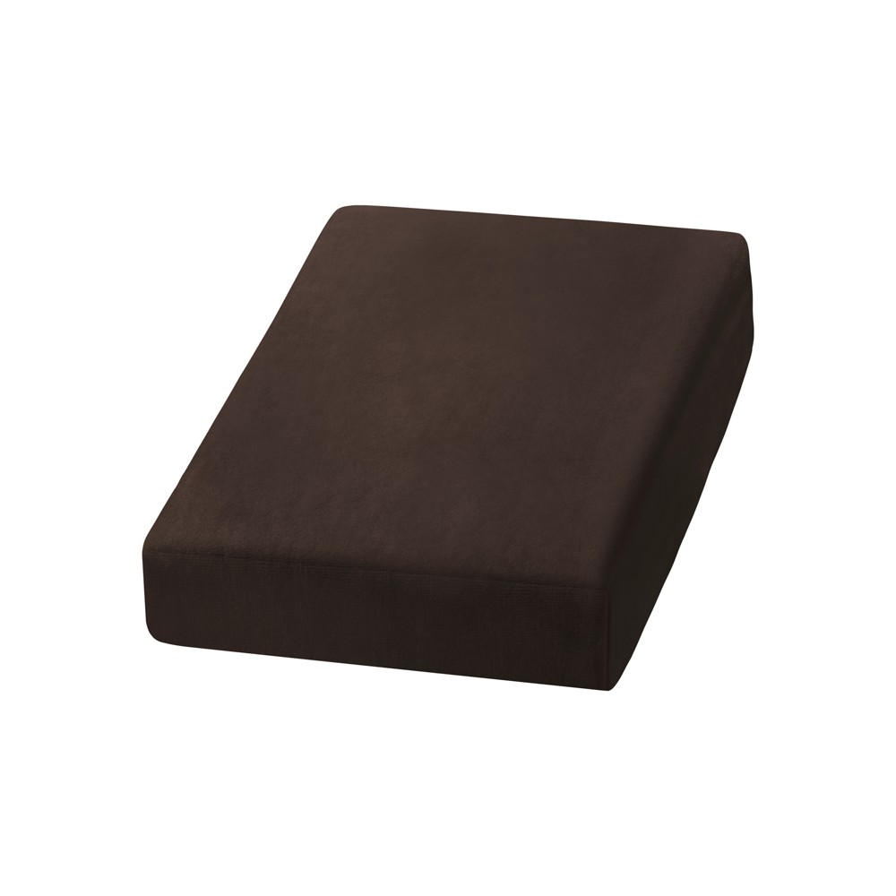 Prześcieradło welur brązowe