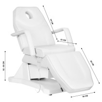 Fotel kosmetyczny elektryczny Sillon Soft 1 silnik biały