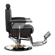 Fotel barberski Gabbiano Livio czarny