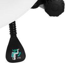 Taboret kosmetyczny 1004 Giovanni biały 