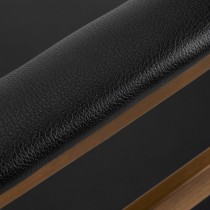 Fotel fryzjerski Gabbiano Avila czarny ze złotą podstawą