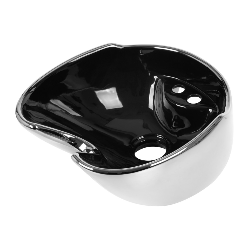 Misa ceramiczna do myjni fryzjerskiej Gabbiano srebrna