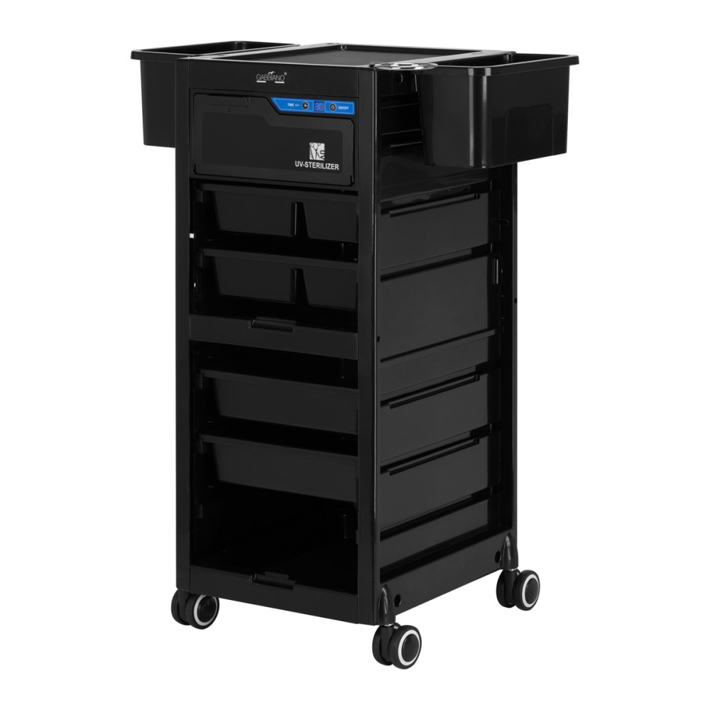 Pomocnik fryzjerski Gabbiano 68UV ze sterylizatorem UV czarny