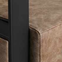 Fotel fryzjerski Gabbiano Modena "Old Leather" brązowy
