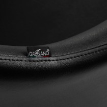 Fotel fryzjerski Gabbiano Marbella czarny ze złotą podstawą