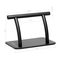 Podnóżek fryzjerski Gabbiano L005S czarny