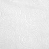 Jednorazowe chusty zabiegowe 20 szt. 70 x 40 cm białe serca 