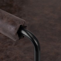 Fotel fryzjerski Gabbiano Katania Loft "Old Leather" ciemny brąz