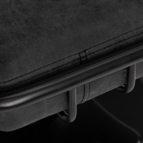 Fotel fryzjerski Gabbiano Katania Loft "Old Leather" czarny