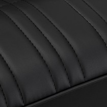 Fotel fryzjerski Gabbiano Acri czarny ze złotą podstawą