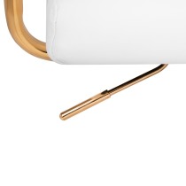 Krzesło kosmetyczne QS-OF211G złoto białe