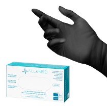 All4med jednorazowe rękawice diagnostyczne nitrylowe czarne L 10 x100szt 