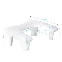 Podpórka MOMO do manicure Croissant biała