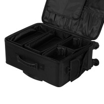 Walizka fryzjerska na kółkach czarna