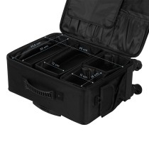 Walizka fryzjerska na kółkach czarna