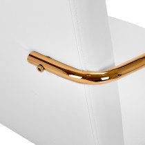 Krzesło Kosmetyczne QS-OF211G złoto kremowo - szare