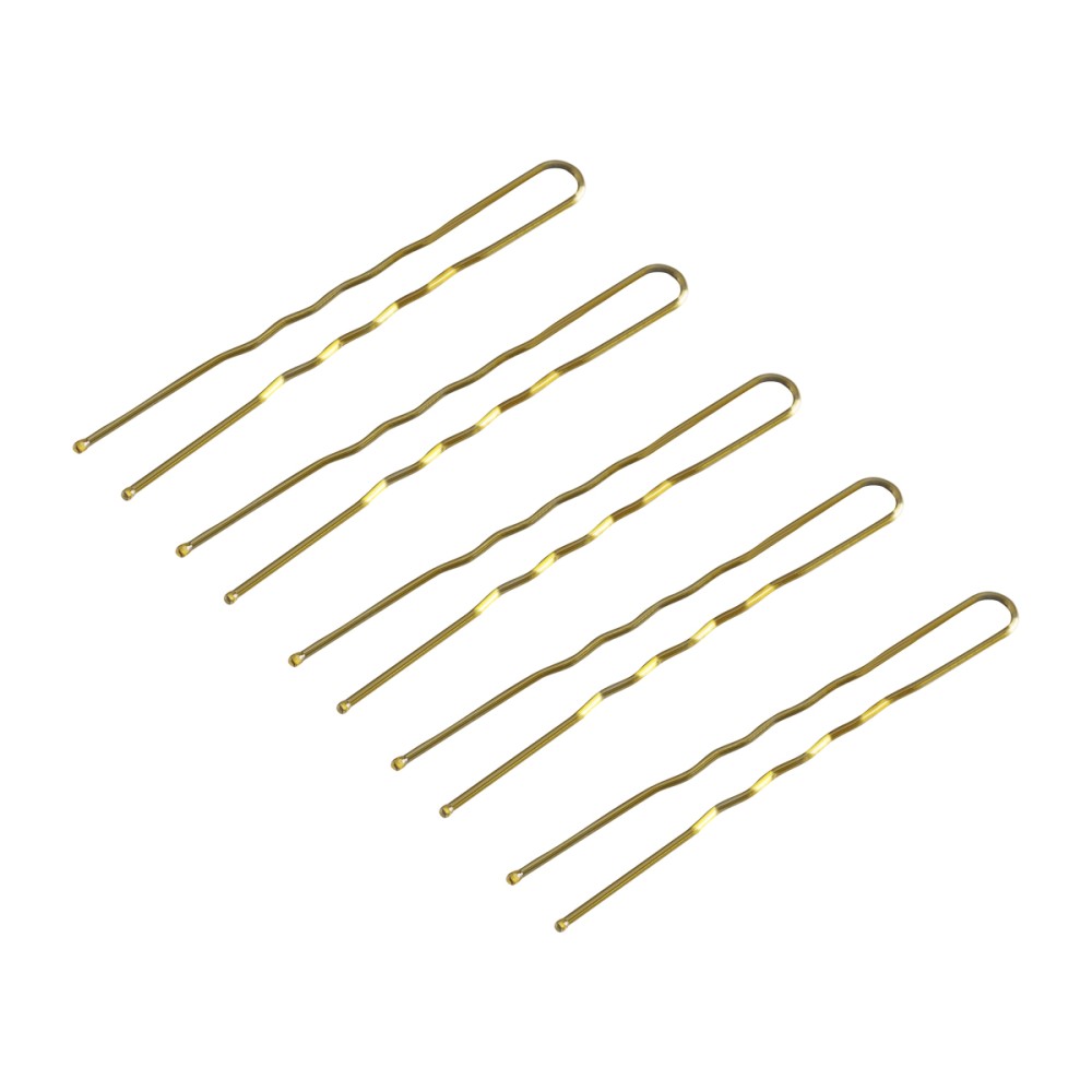 Kokówki fryzjerskie do włosów E-57 120 szt. 5,6 cm złote
