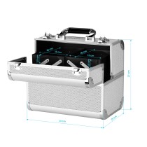 Kuferek kosmetyczny SC 44 srebrny