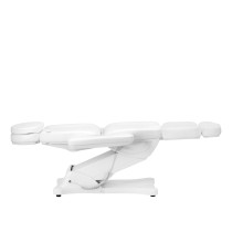 Fotel kosmetyczny elektryczny Sillon Classic v2 3 silniki z podgrzewaniem biały