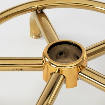 Taboret kosmetyczny 6001-G złoto - biały 2 gat.