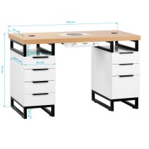 Biurko kosmetyczne MOMO L02 z pochłaniaczem