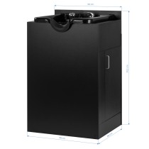 Myjnia barberska Gabbiano 5023 czarna (stacja do mycia)