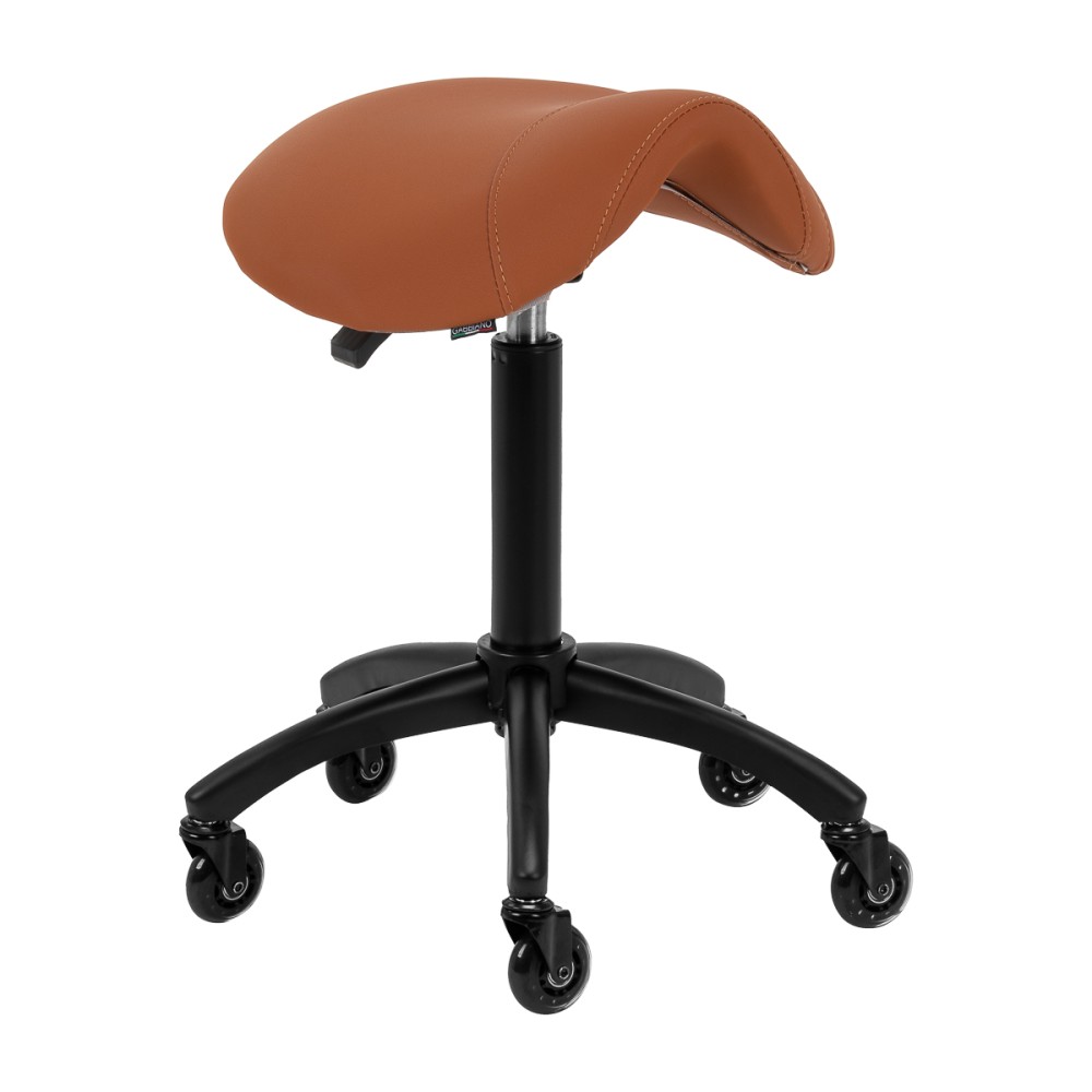 Taboret fryzjerski Gabbiano D032 brązowy