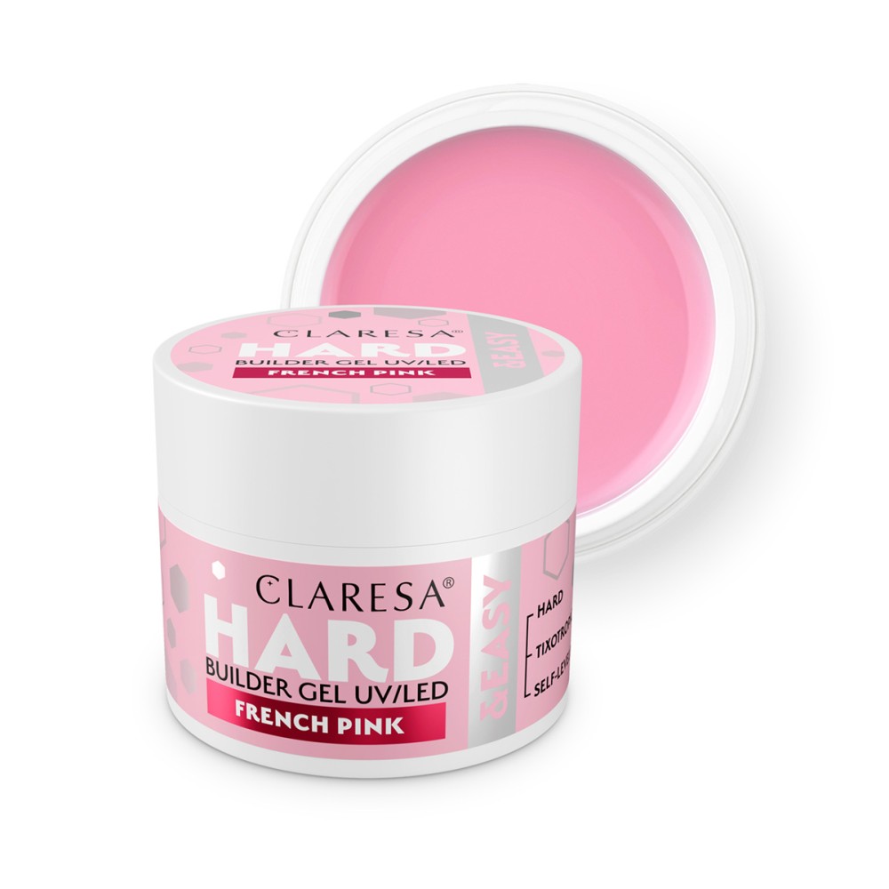 Claresa Żel budujący Hard&easy builder gel french pink 45g