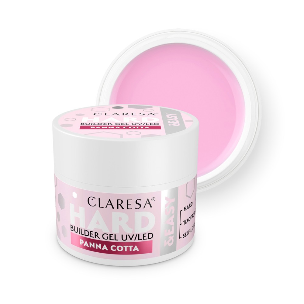 Claresa Żel budujący Hard&easy builder gel panna cotta 12g