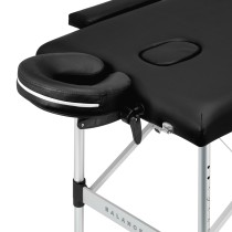 Balance stół składany do masażu aluminiowy 2 segmenty czarny