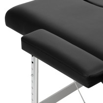 Balance stół składany do masażu aluminiowy 2 segmenty czarny