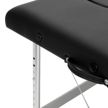 Balance stół składany do masażu aluminiowy 2 segmenty czarny