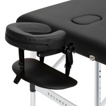 Balance stół składany do masażu aluminiowy 3 segmentowy czarny
