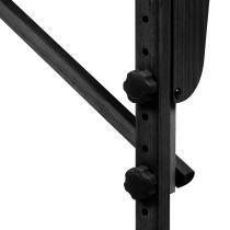 Stół składany do masażu drewniany Balance 2 segmentowe róż czarne drewno