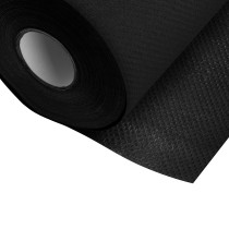 Jednorazowe prześcieradło papierowe podfoliowane 50 x 40 m, czarne 