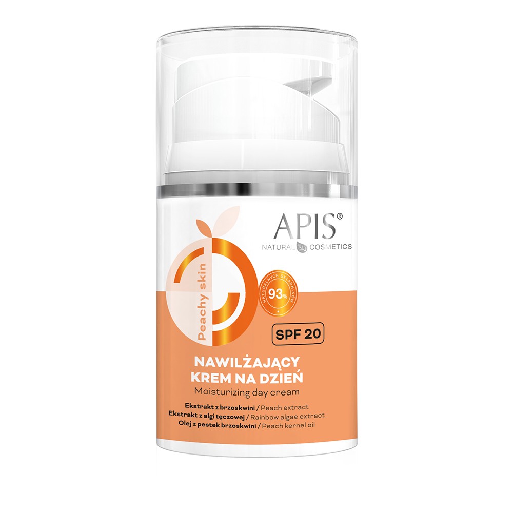 Apis PEACHY SKIN Nawilżający krem na dzień SPF 20 50 ml 