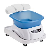 Brodzik Azzurro z masażerem i wózkiem białym