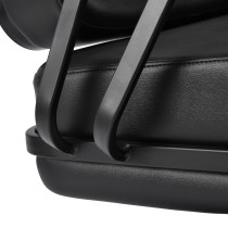 Fotel fryzjerski Gabbiano Madryt czarny z czarną podstawą