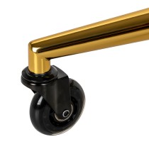 Taboret fryzjerski Gabbiano D054G czarno-złoty