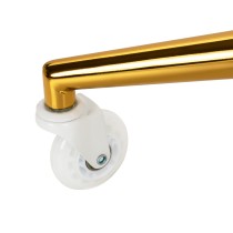 Taboret fryzjerski Gabbiano D054G biało-złoty