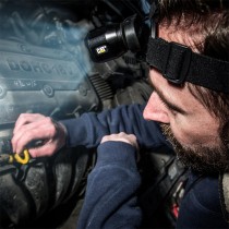 Latarka LED 220 lumenów - czołówka LED zoom CAT CT4200