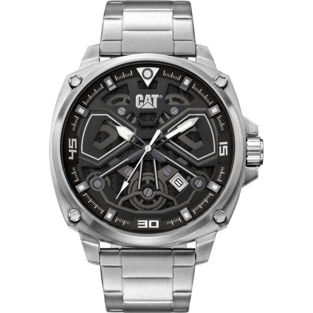 CAT Zegarek Tokyo 3HD srebrny stalowy 