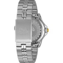 Zegarek stalowy CAT Slider 3H date BLK/YLW - stalowy pasek