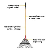 Grabie do trawy CAT K-Series Steel 26" - szerokość 66cm 