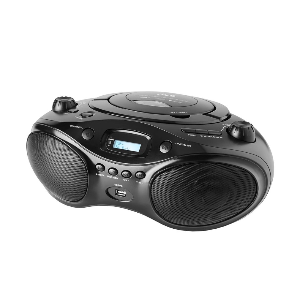 Radioodtwarzacz CD JVC RD-E661B-DAB czarny Bluetooth Tuner FM