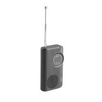 Przenośne radio JVC RA-E311B czarne lekkie 90g Tuner AM/FM