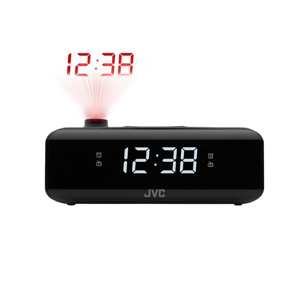 Radiobudzik JVC RA-E211B czarny Tuner FM LED Drzemka