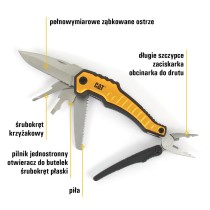 CAT Zestaw XL 3 szt. MultiTool 9w1, Nóż i Brelok 7w1